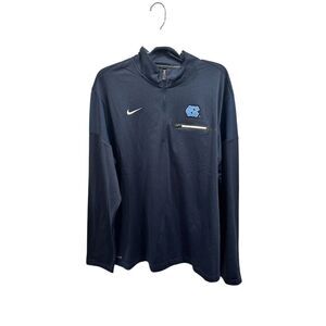 Nike Dri-Fit‎ Men's XL Blue Quarter-Zip Pullover North Carolina Tar Heels